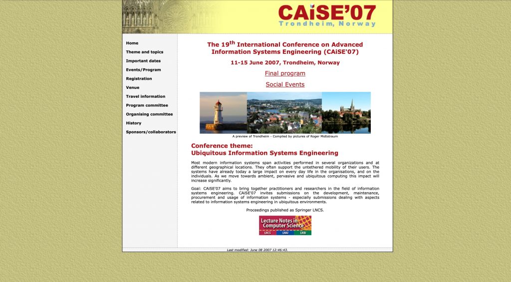 CAiSE2007